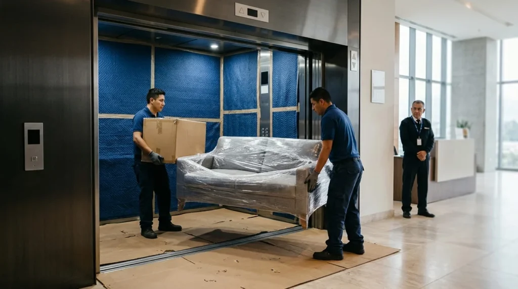 mudanza en edificio en Quito