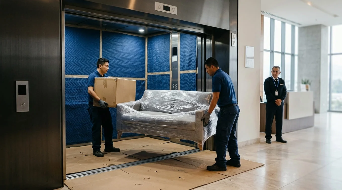 mudanza en edificio en Quito